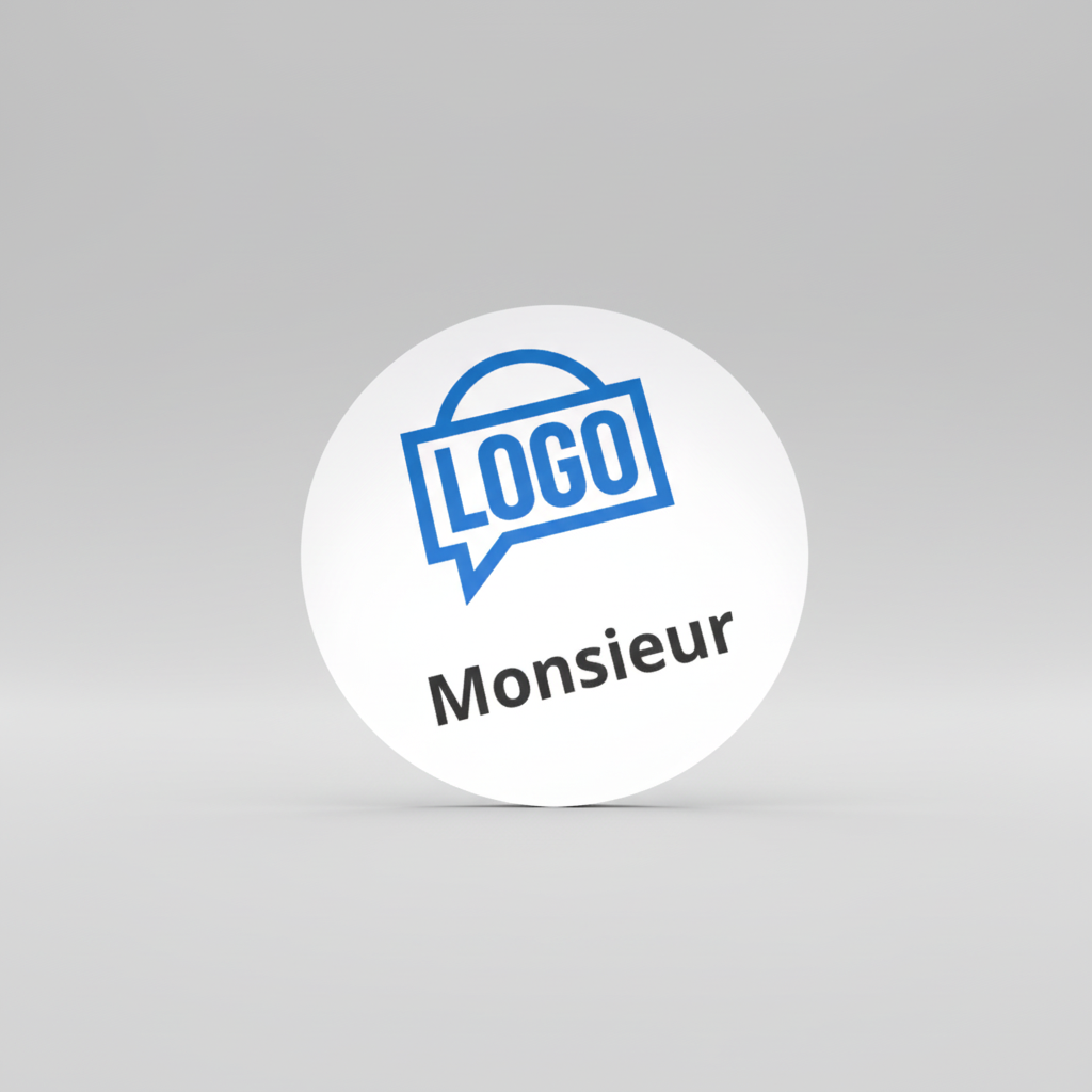 sous-verres personnalisés (rond, 4") ensemble de 4